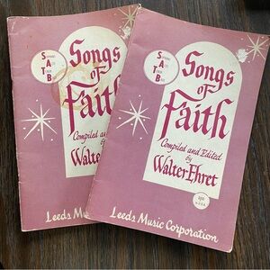 2 Songs of Faith Booklets by Walter Ehret